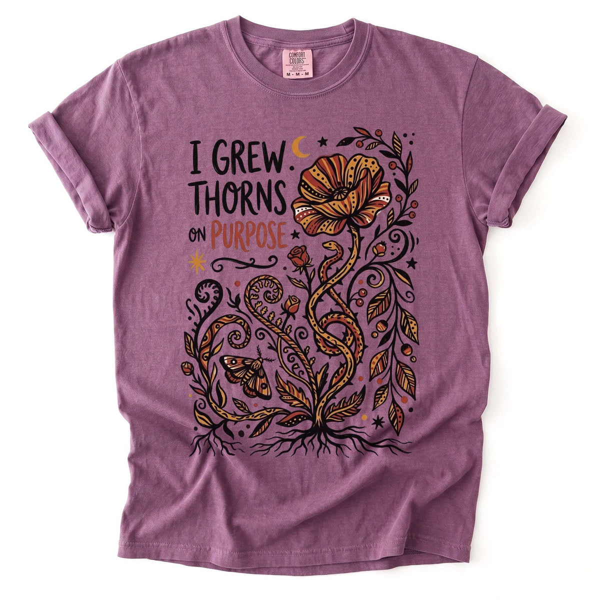 I Grew Thorns On Purpose Vintage Washed T-Shirt