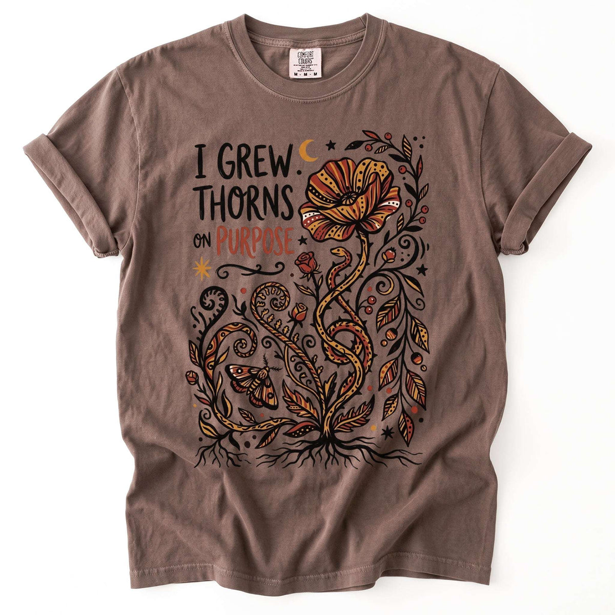 I Grew Thorns On Purpose Vintage Washed T-Shirt