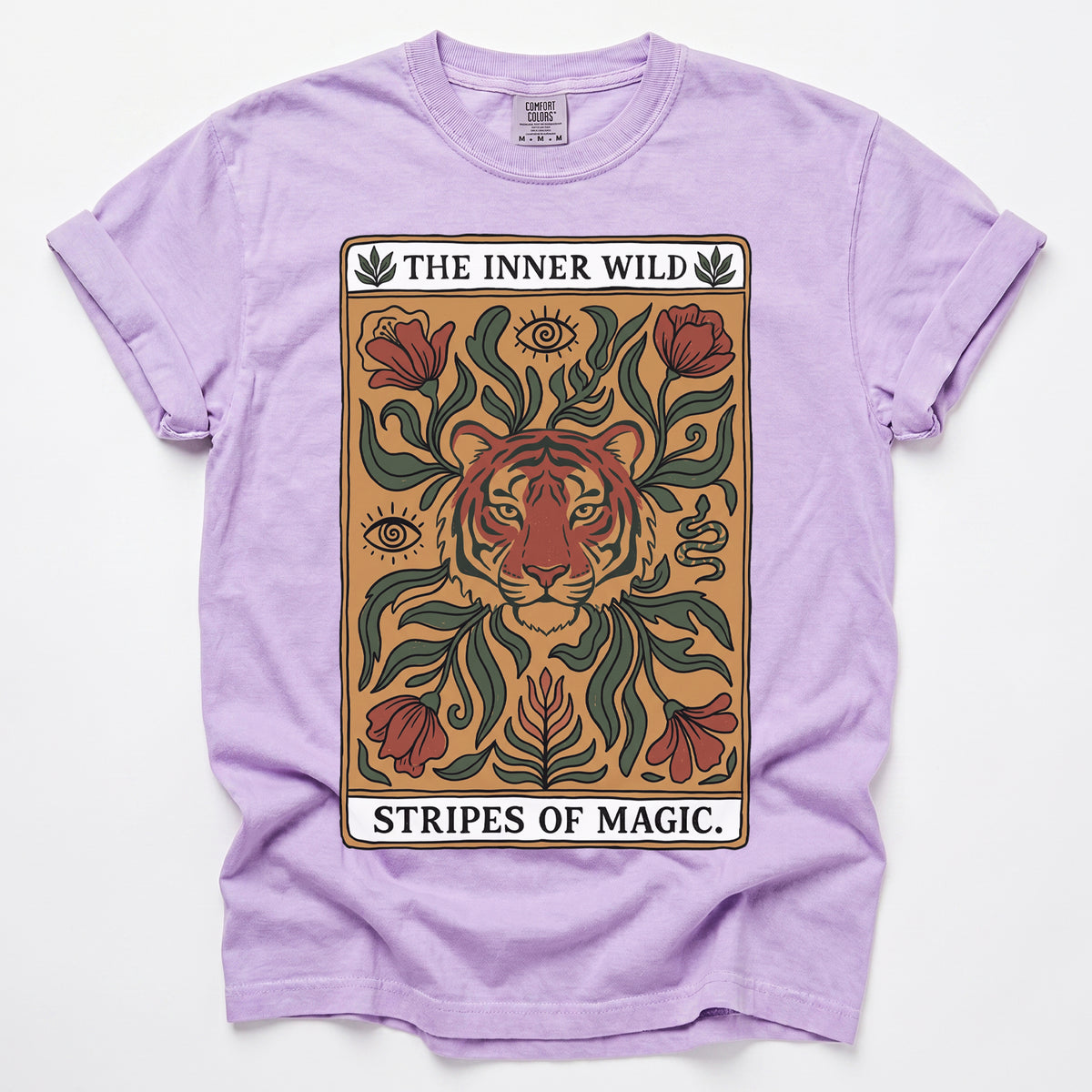 The Inner Wild Tarot Tiger Vintage Washed T-Shirt