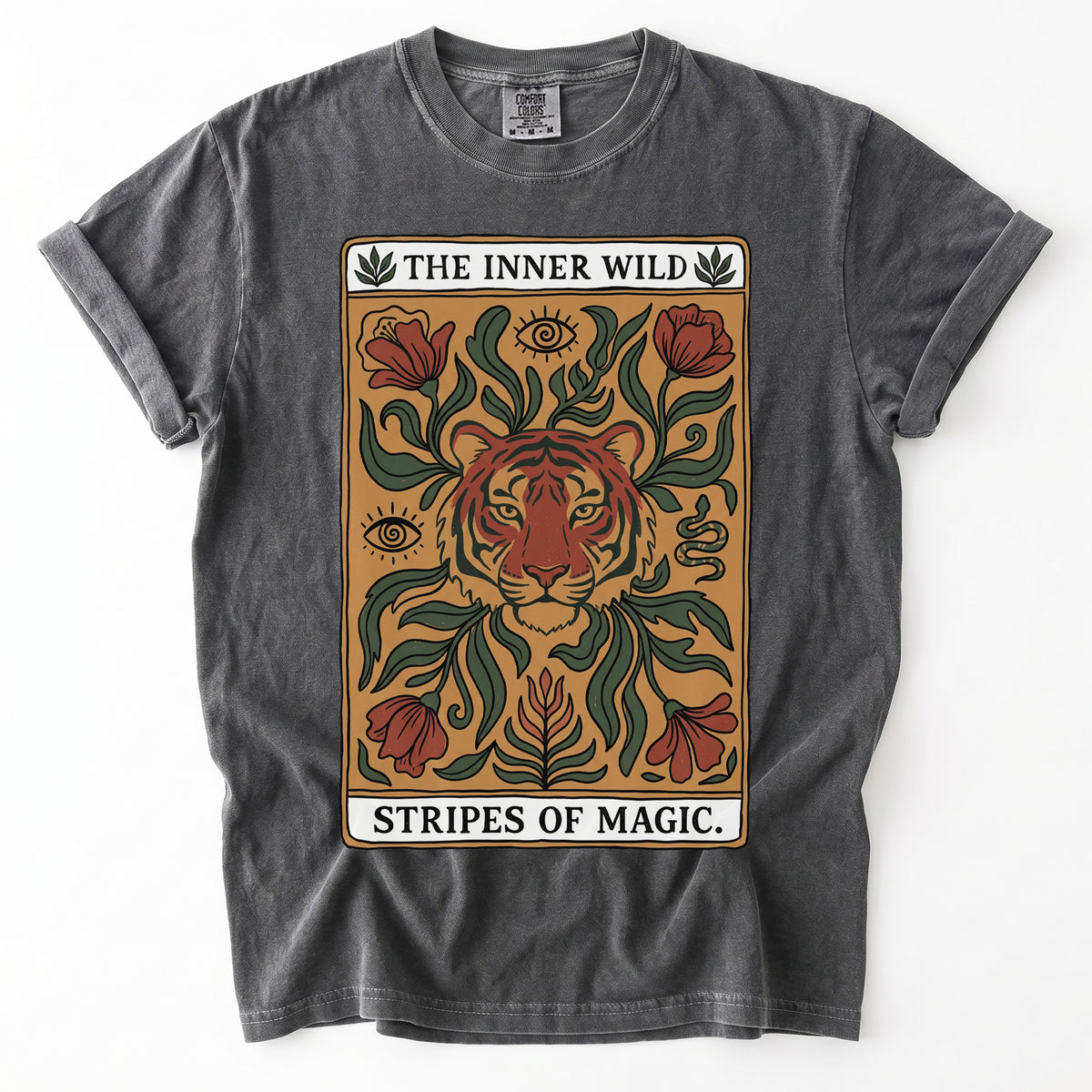The Inner Wild Tarot Tiger Vintage Washed T-Shirt