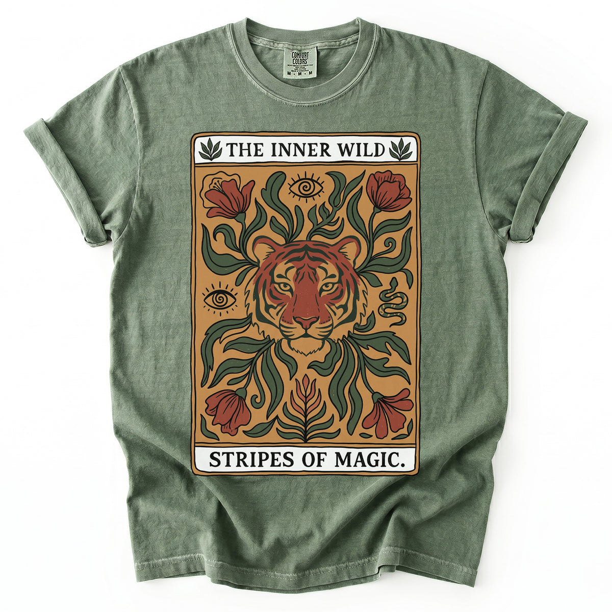 The Inner Wild Tarot Tiger Vintage Washed T-Shirt