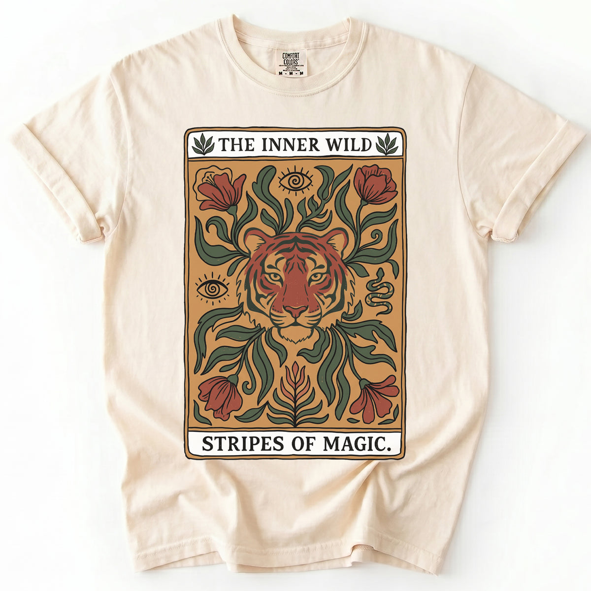 The Inner Wild Tarot Tiger Vintage Washed T-Shirt