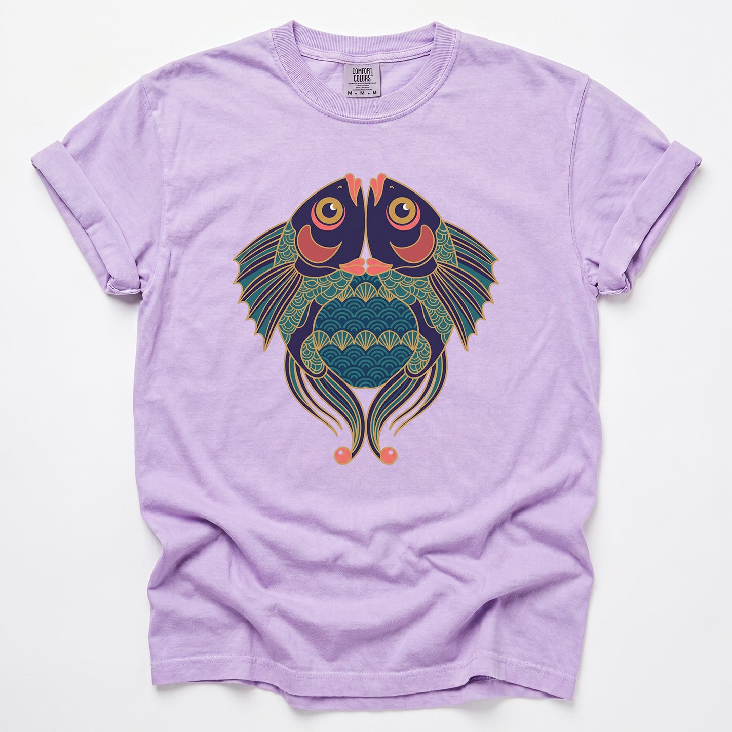 Koi Harmony Vintage Washed T-Shirt