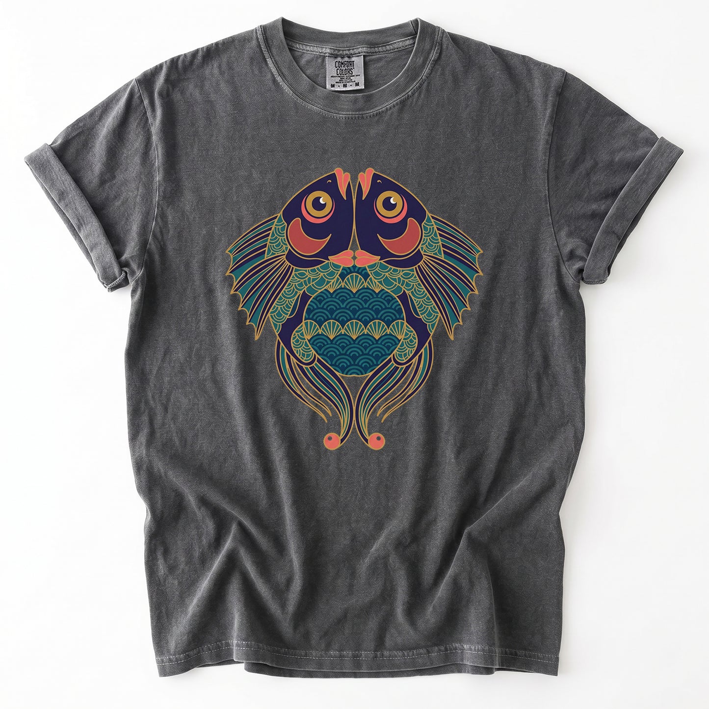 Koi Harmony Vintage Washed T-Shirt