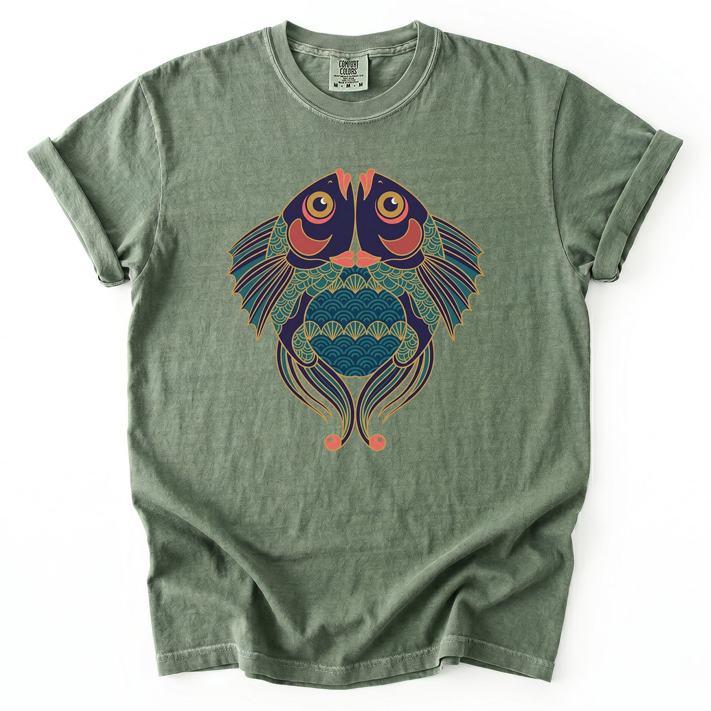 Koi Harmony Vintage Washed T-Shirt