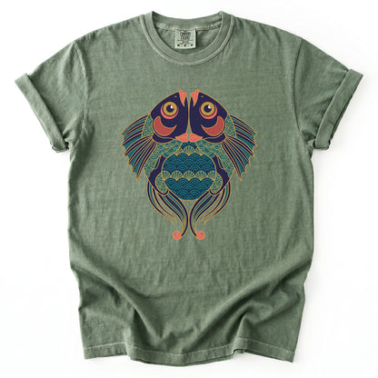 Koi Harmony Vintage Washed T-Shirt
