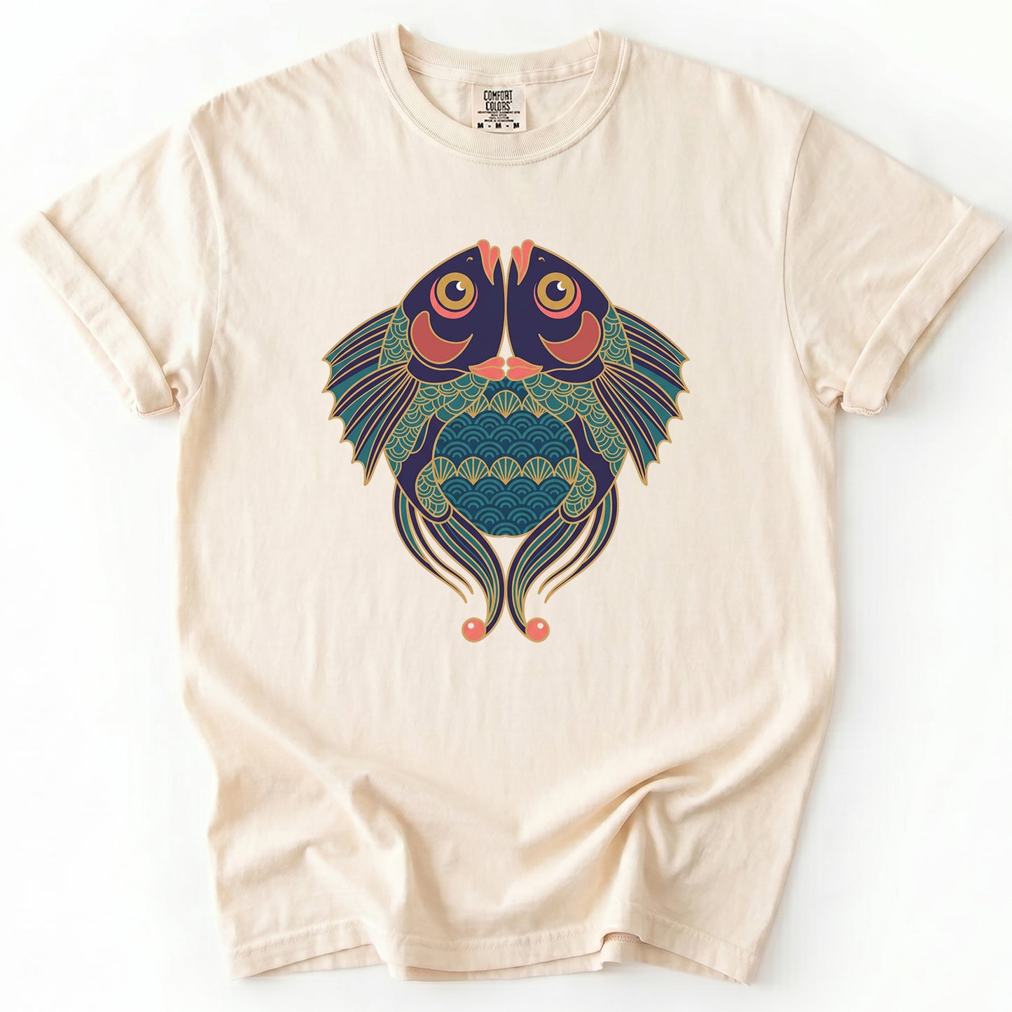 Koi Harmony Vintage Washed T-Shirt
