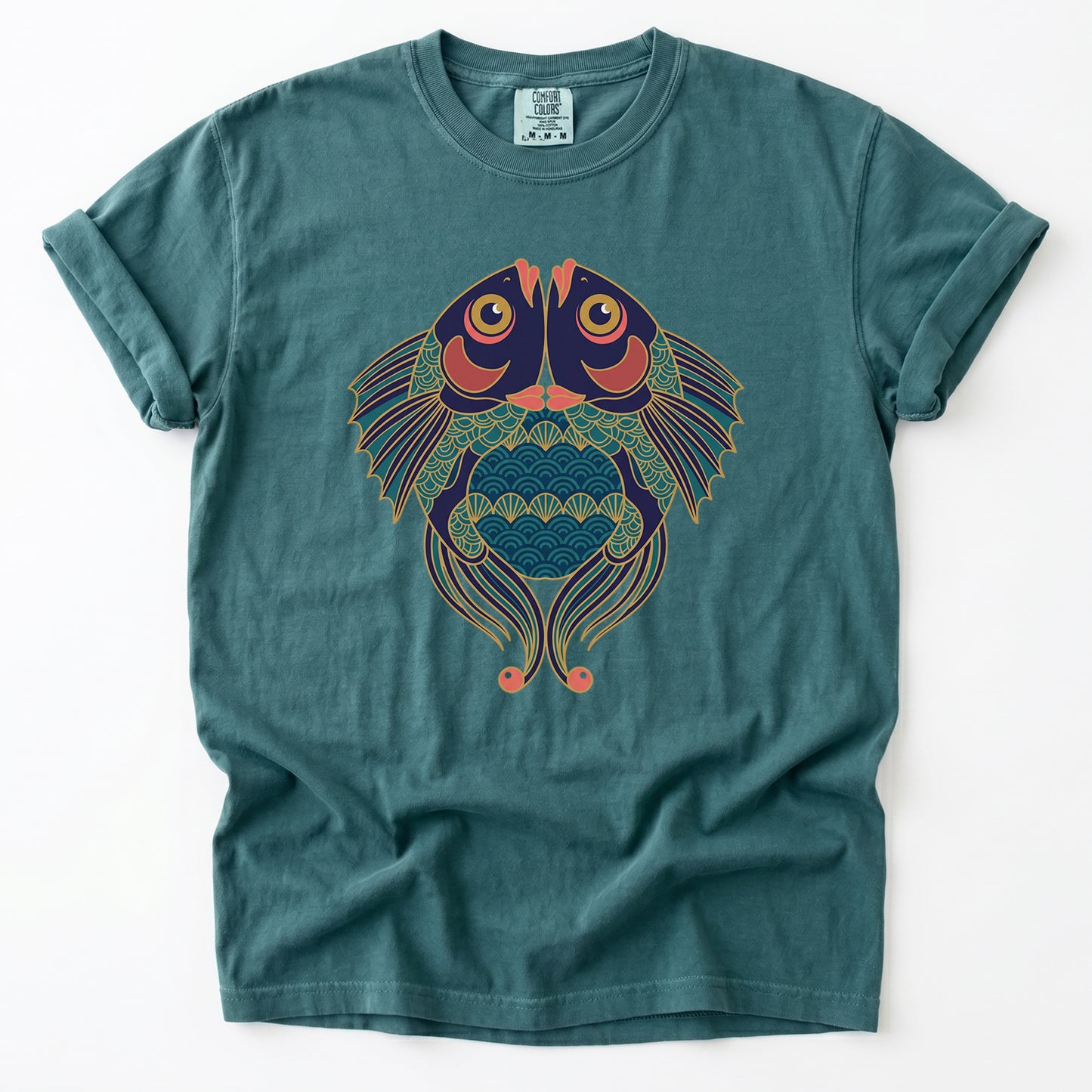Koi Harmony Vintage Washed T-Shirt