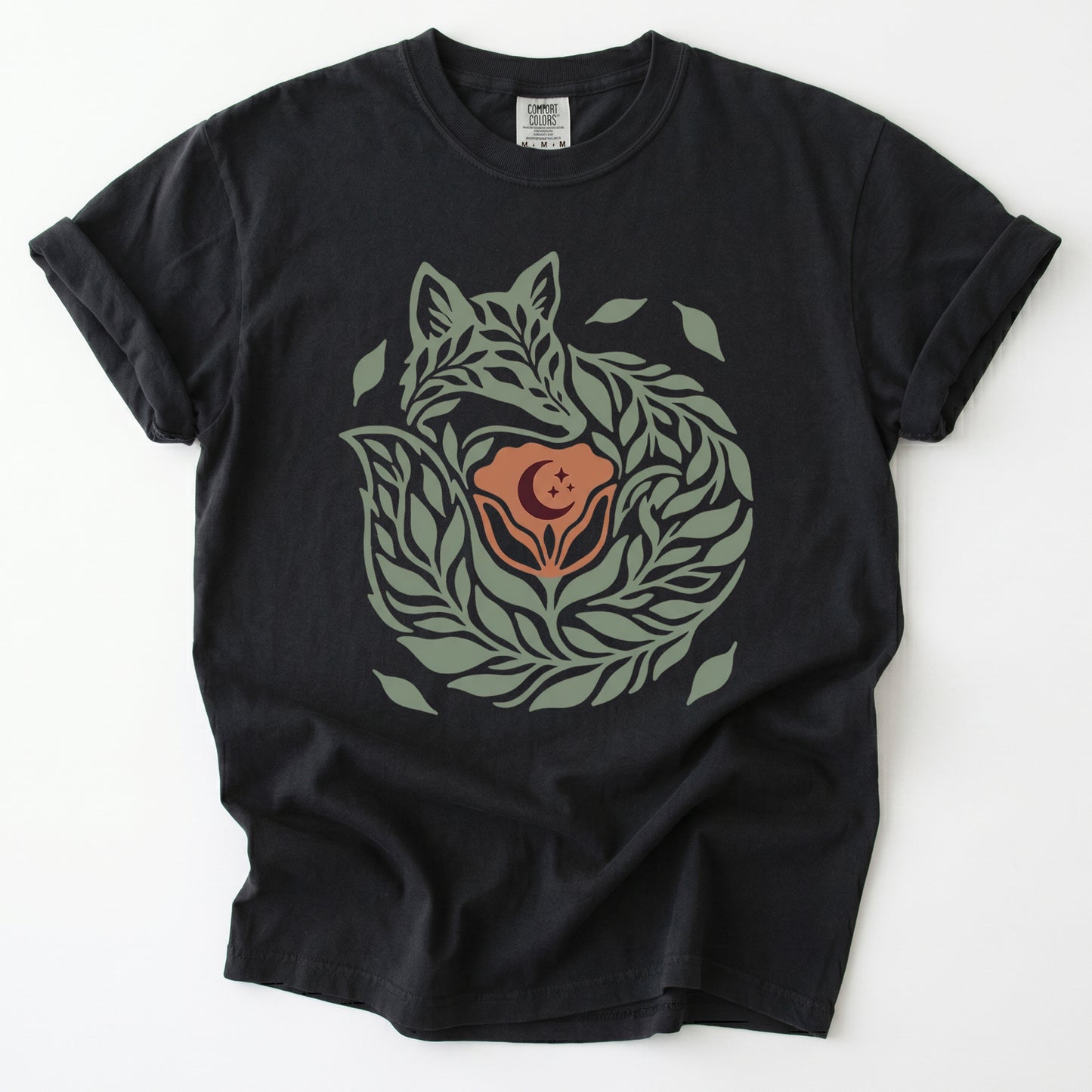 Leaf Fox Vintage Washed T-Shirt