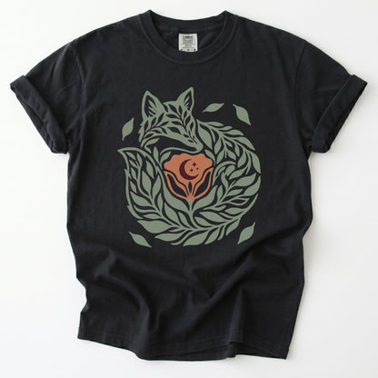 Leaf Fox Vintage Washed T-Shirt