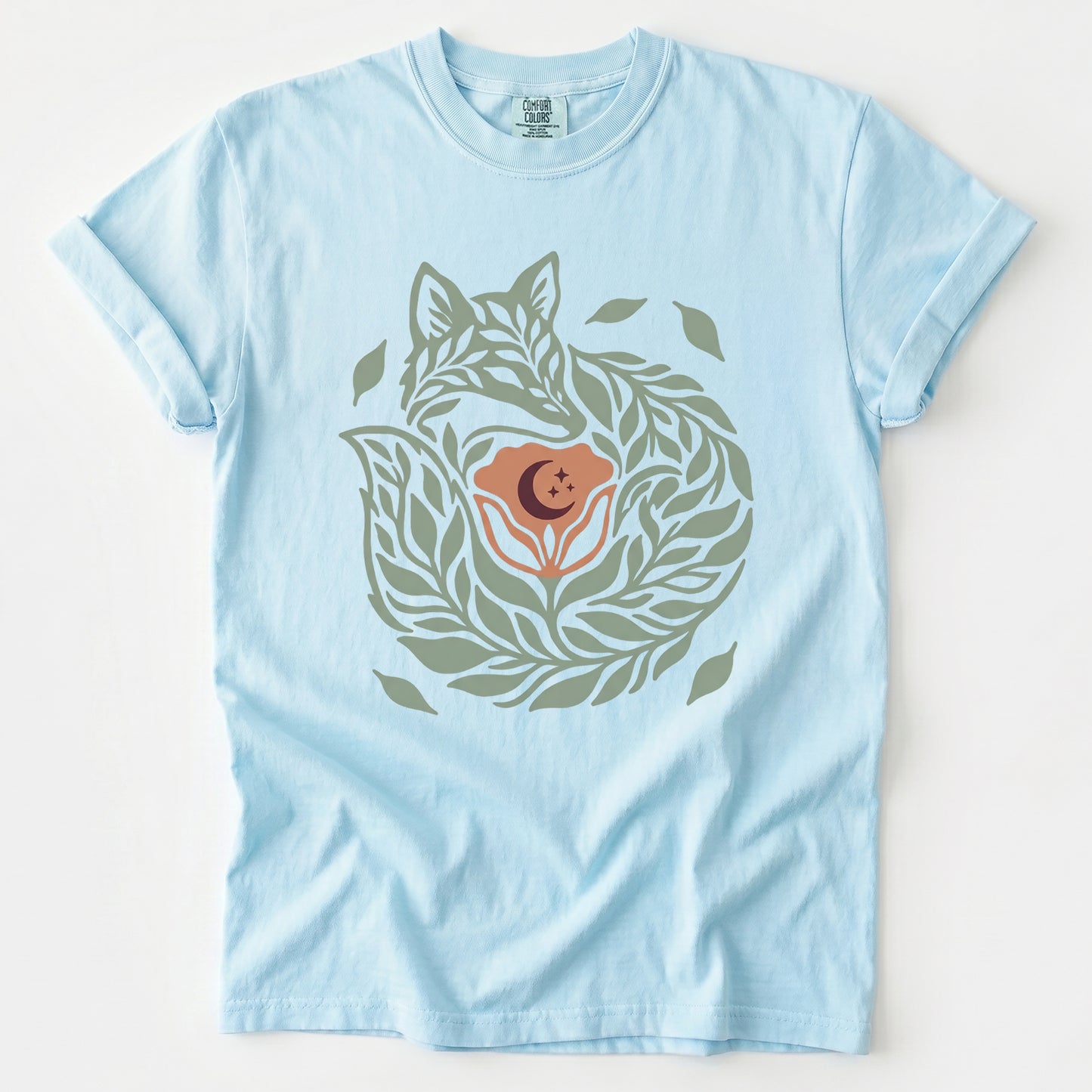 Leaf Fox Vintage Washed T-Shirt