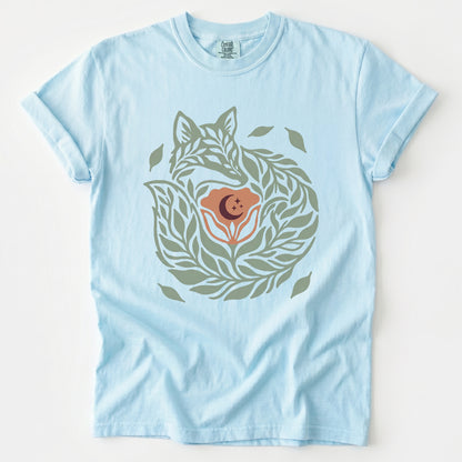 Leaf Fox Vintage Washed T-Shirt