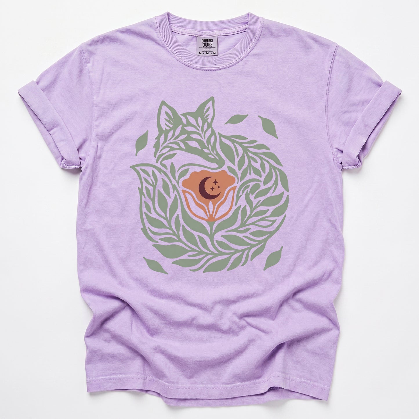 Leaf Fox Vintage Washed T-Shirt