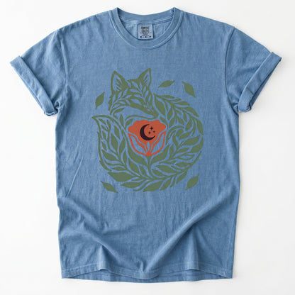 Leaf Fox Vintage Washed T-Shirt