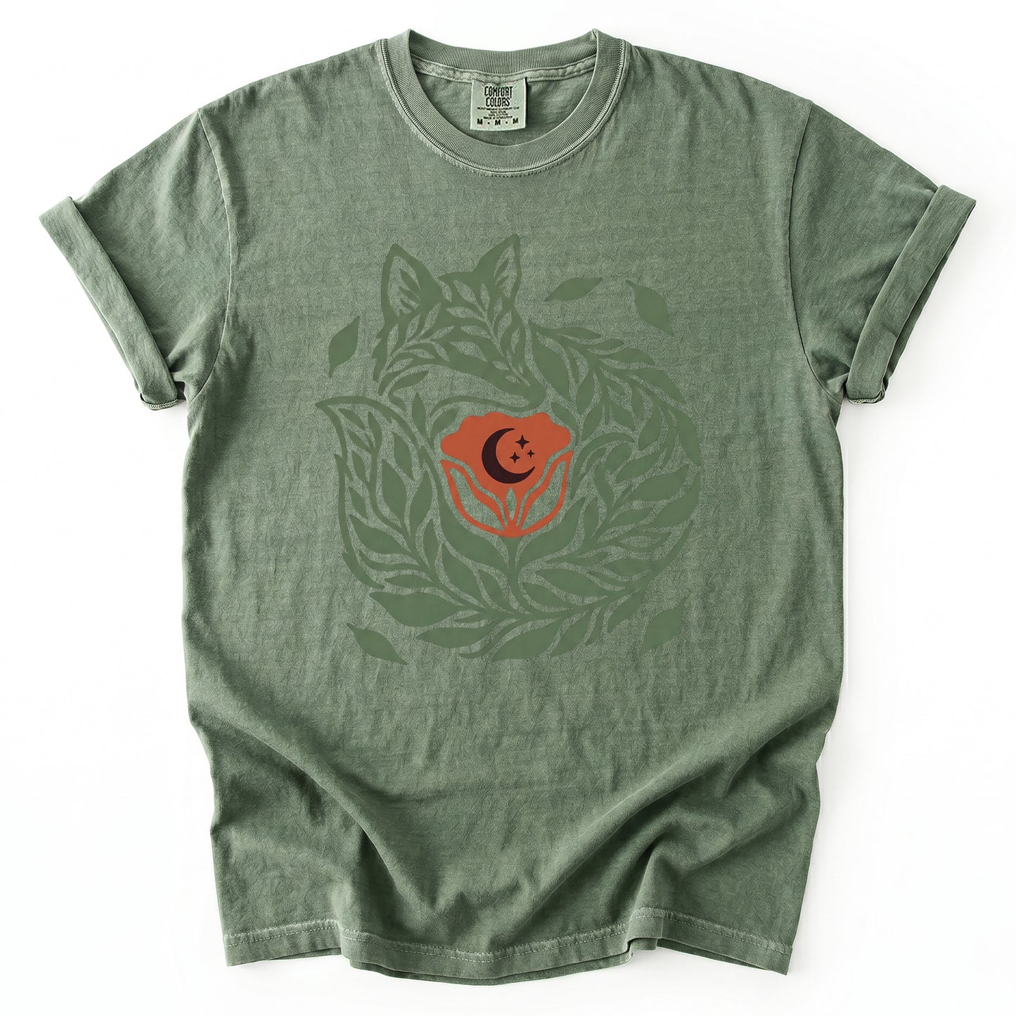 Leaf Fox Vintage Washed T-Shirt