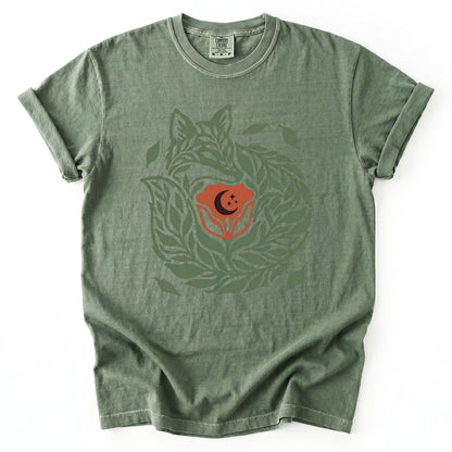 Leaf Fox Vintage Washed T-Shirt