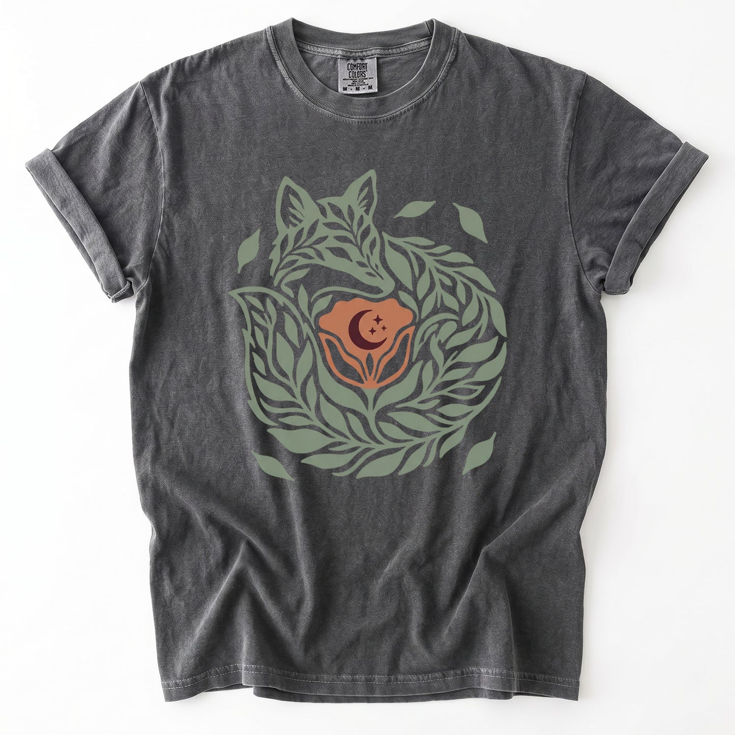 Leaf Fox Vintage Washed T-Shirt