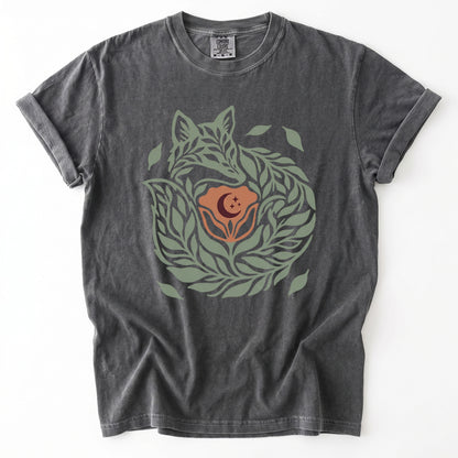 Leaf Fox Vintage Washed T-Shirt