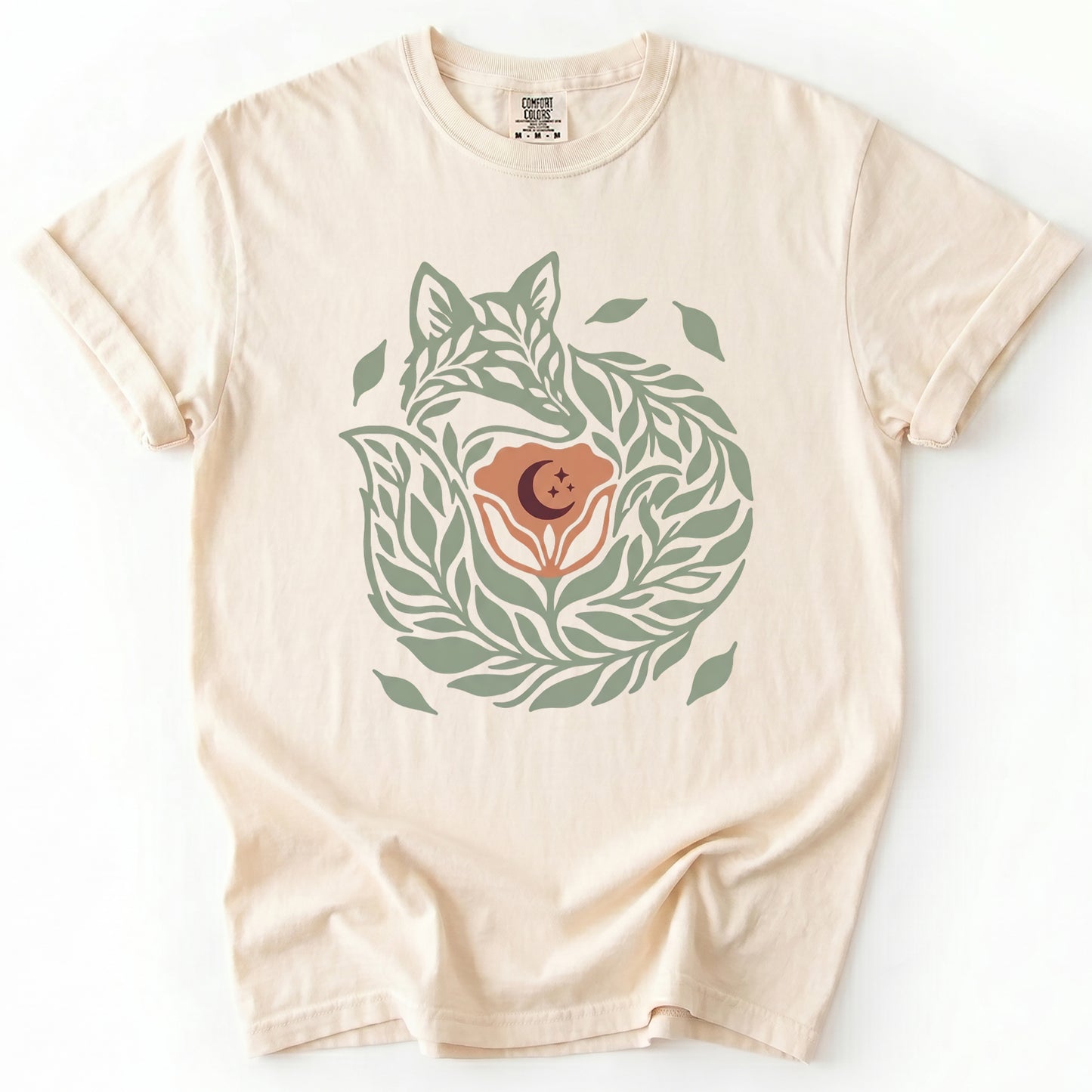 Leaf Fox Vintage Washed T-Shirt