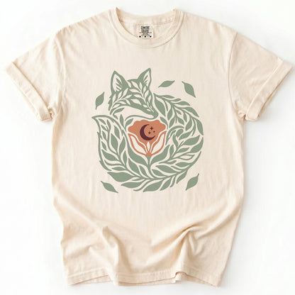 Leaf Fox Vintage Washed T-Shirt
