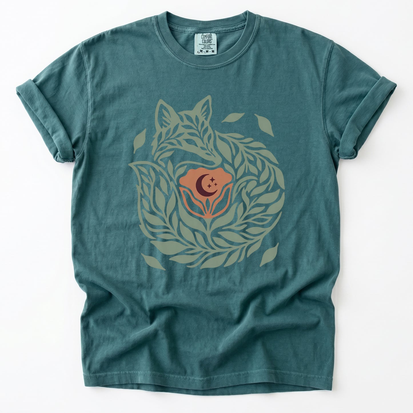 Leaf Fox Vintage Washed T-Shirt