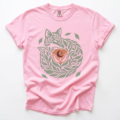 Leaf Fox Vintage Washed T-Shirt
