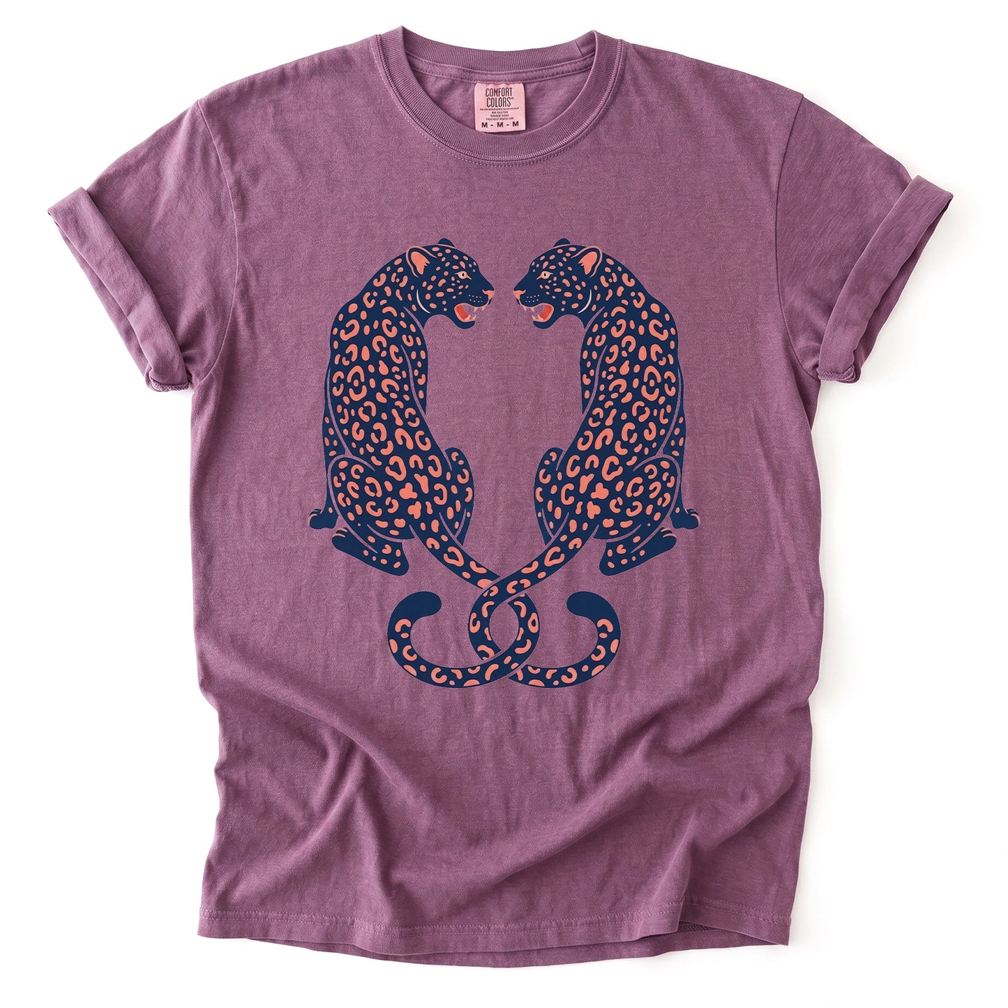 Symmetrical Leopards Vintage Washed T-Shirt