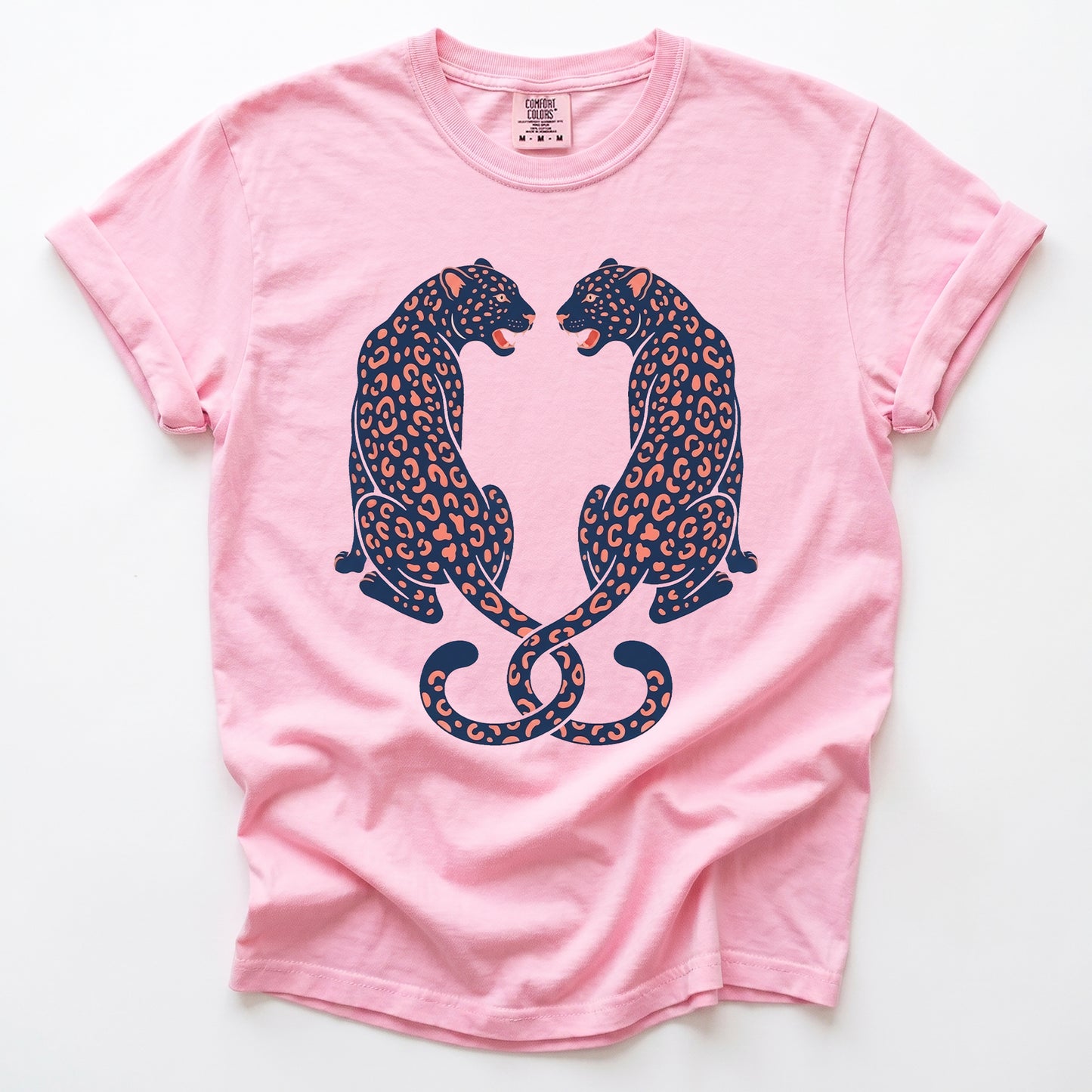 Symmetrical Leopards Vintage Washed T-Shirt