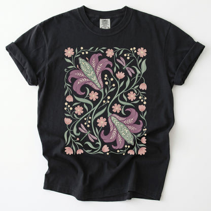 Lily & Dragonfly Vintage Washed T-Shirt