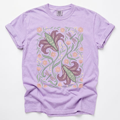 Lily & Dragonfly Vintage Washed T-Shirt