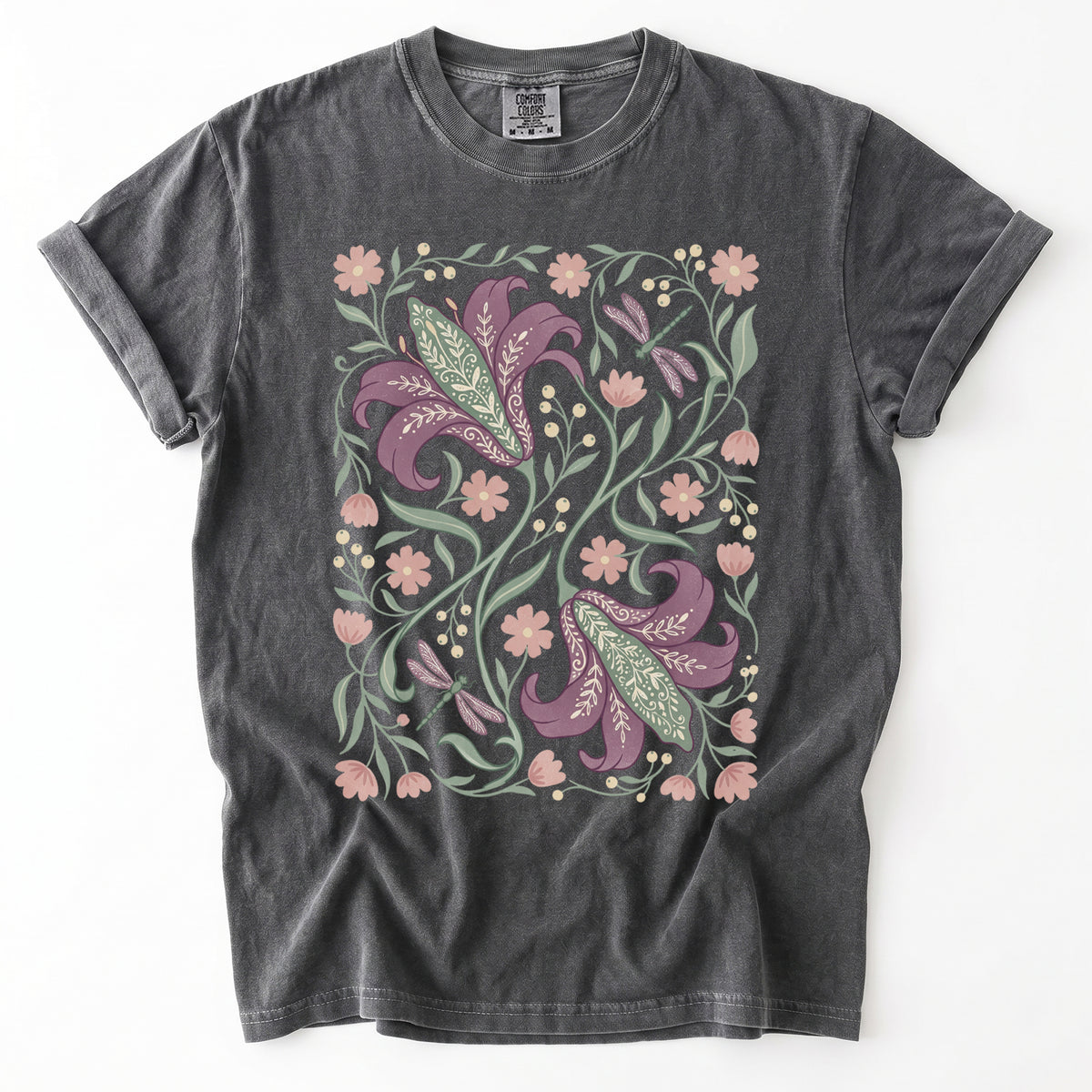 Lily & Dragonfly Vintage Washed T-Shirt