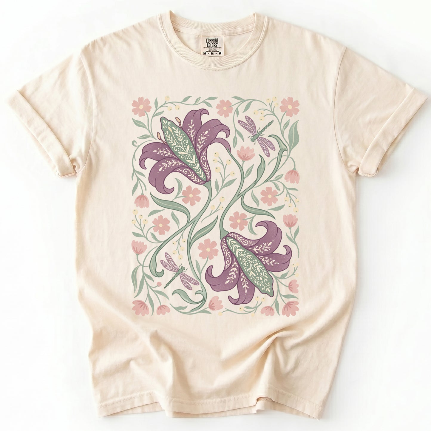 Lily & Dragonfly Vintage Washed T-Shirt