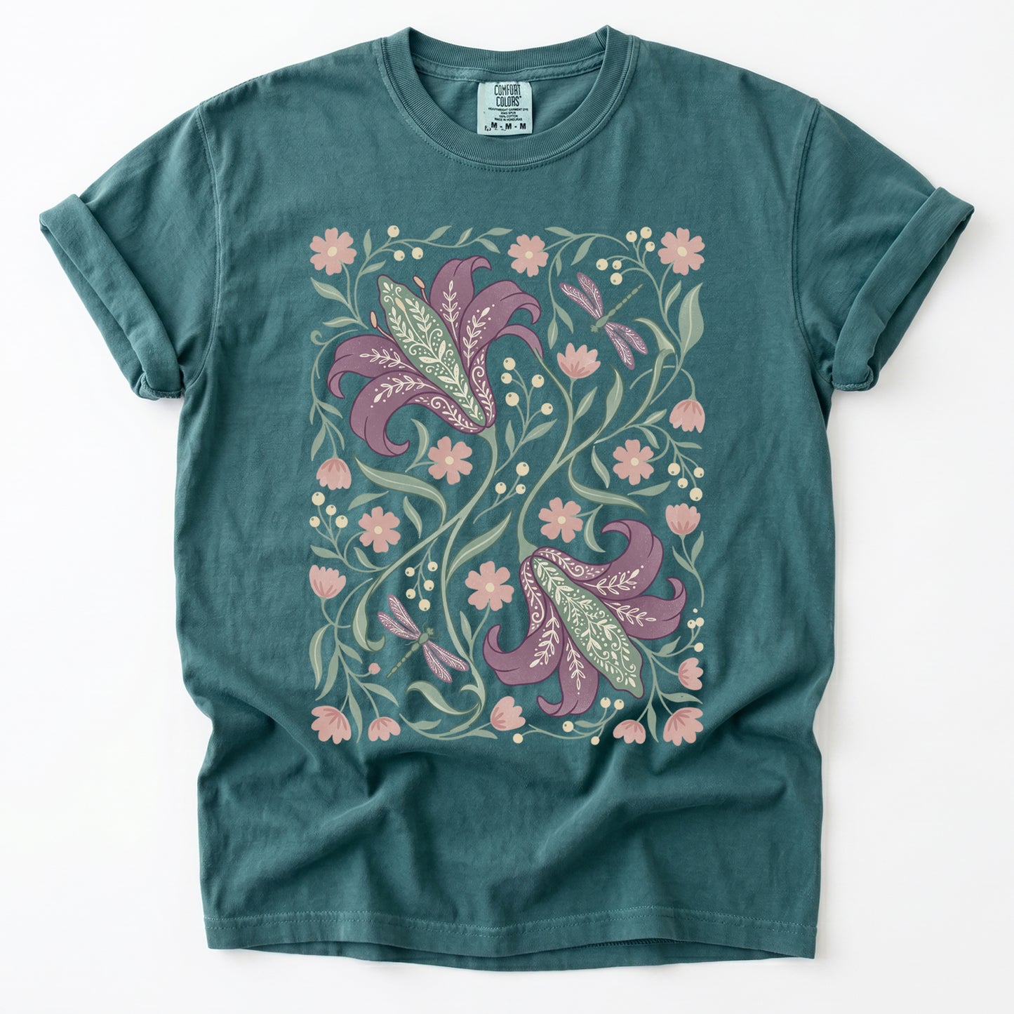 Lily & Dragonfly Vintage Washed T-Shirt