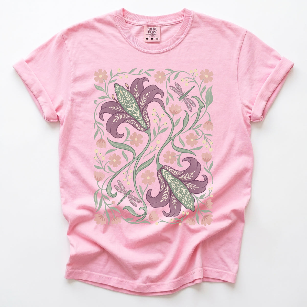 Lily & Dragonfly Vintage Washed T-Shirt