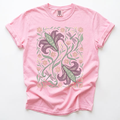 Lily & Dragonfly Vintage Washed T-Shirt