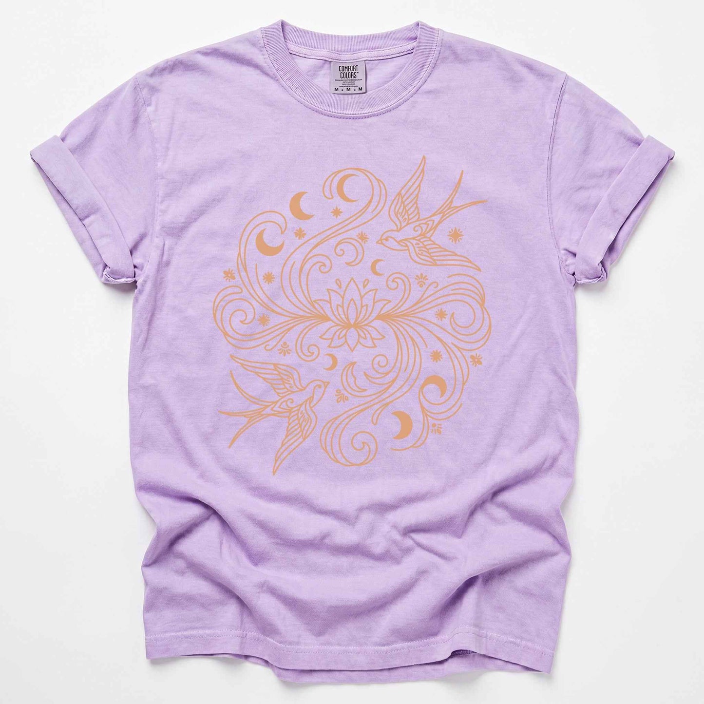 Lotus & Swallows Vintage Washed T-Shirt