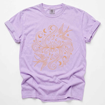 Lotus & Swallows Vintage Washed T-Shirt