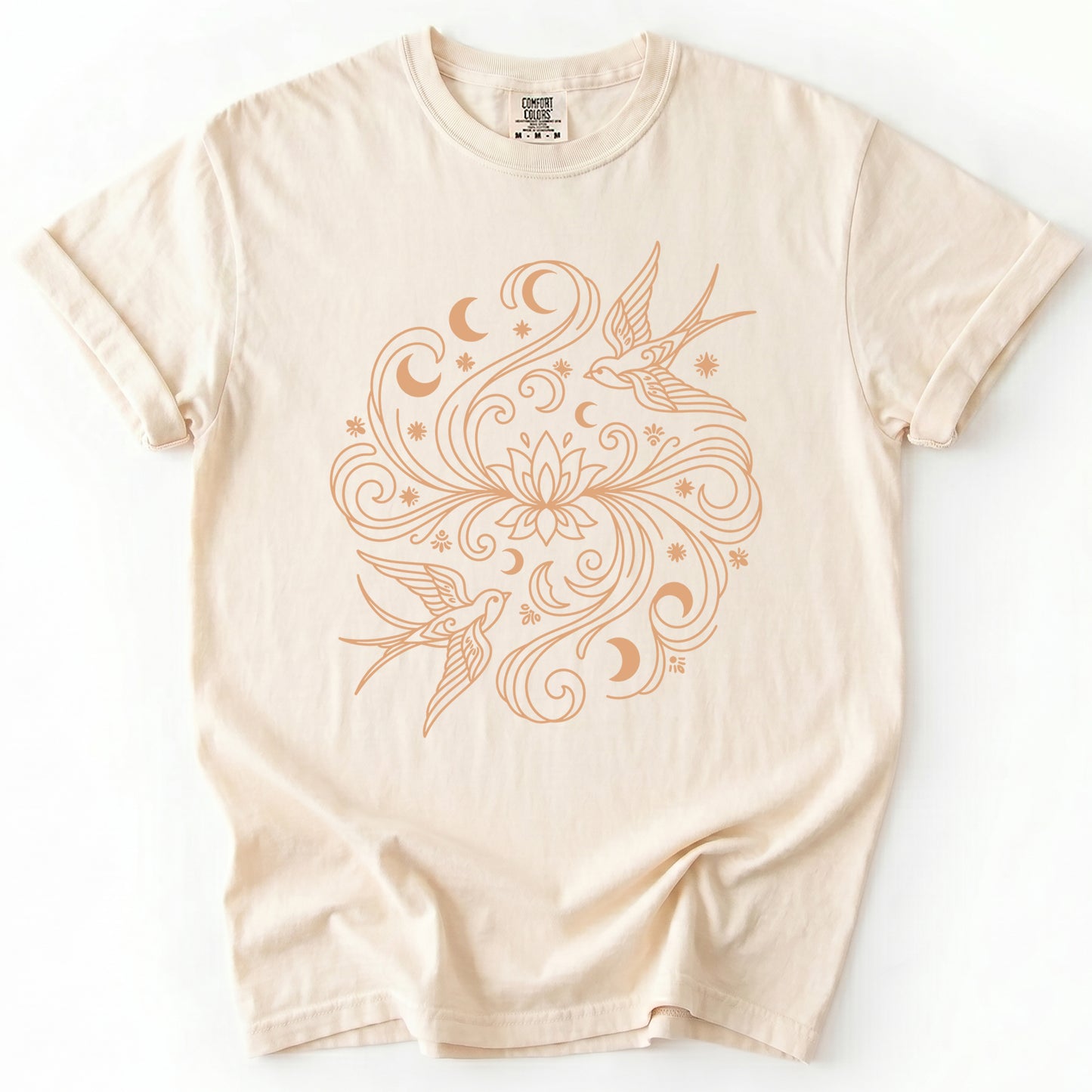 Lotus & Swallows Vintage Washed T-Shirt