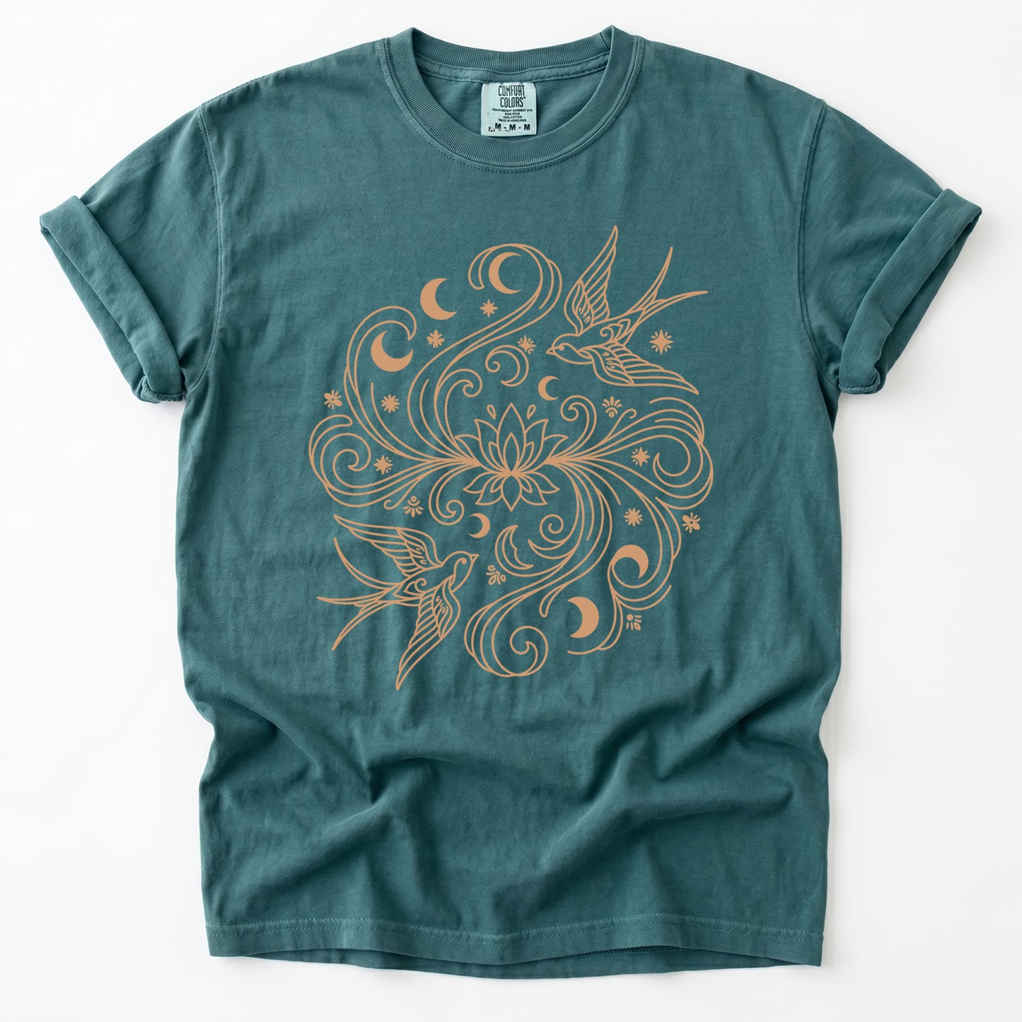 Lotus & Swallows Vintage Washed T-Shirt