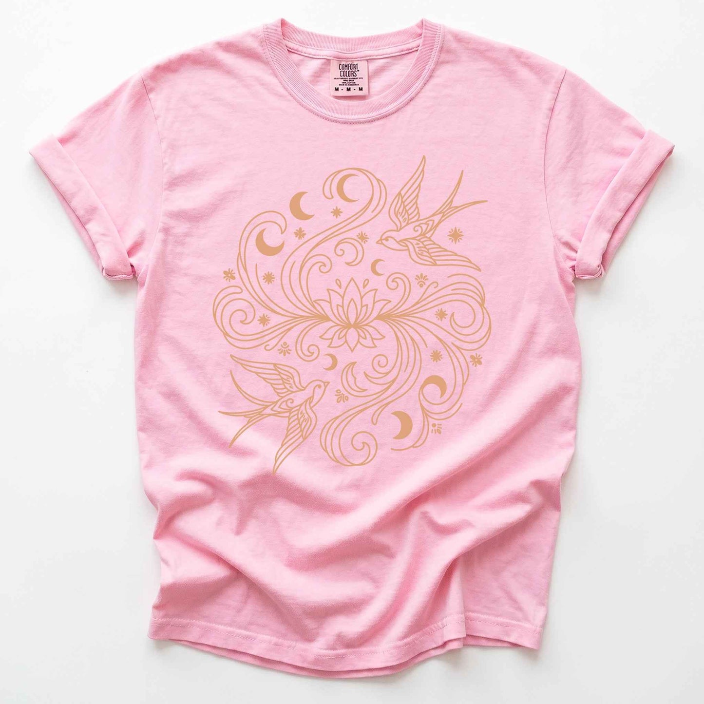 Lotus & Swallows Vintage Washed T-Shirt
