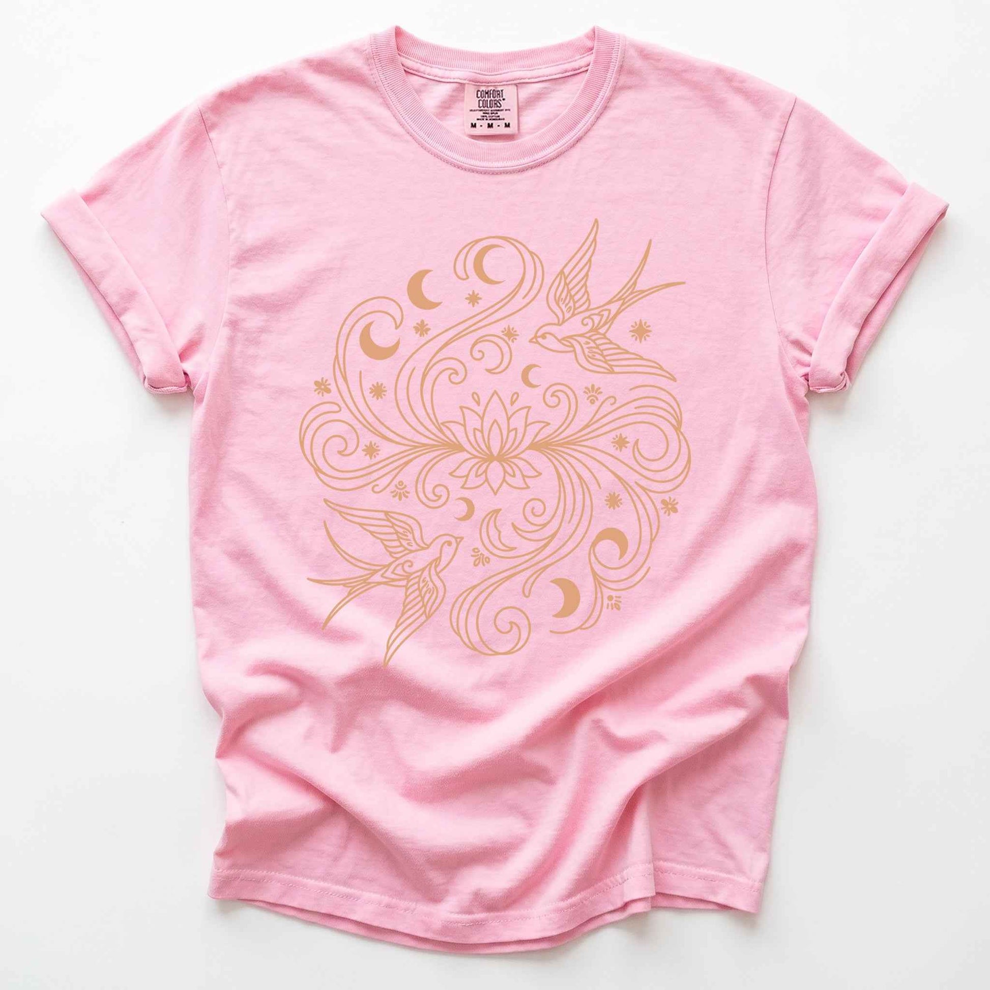 Lotus & Swallows Vintage Washed T-Shirt