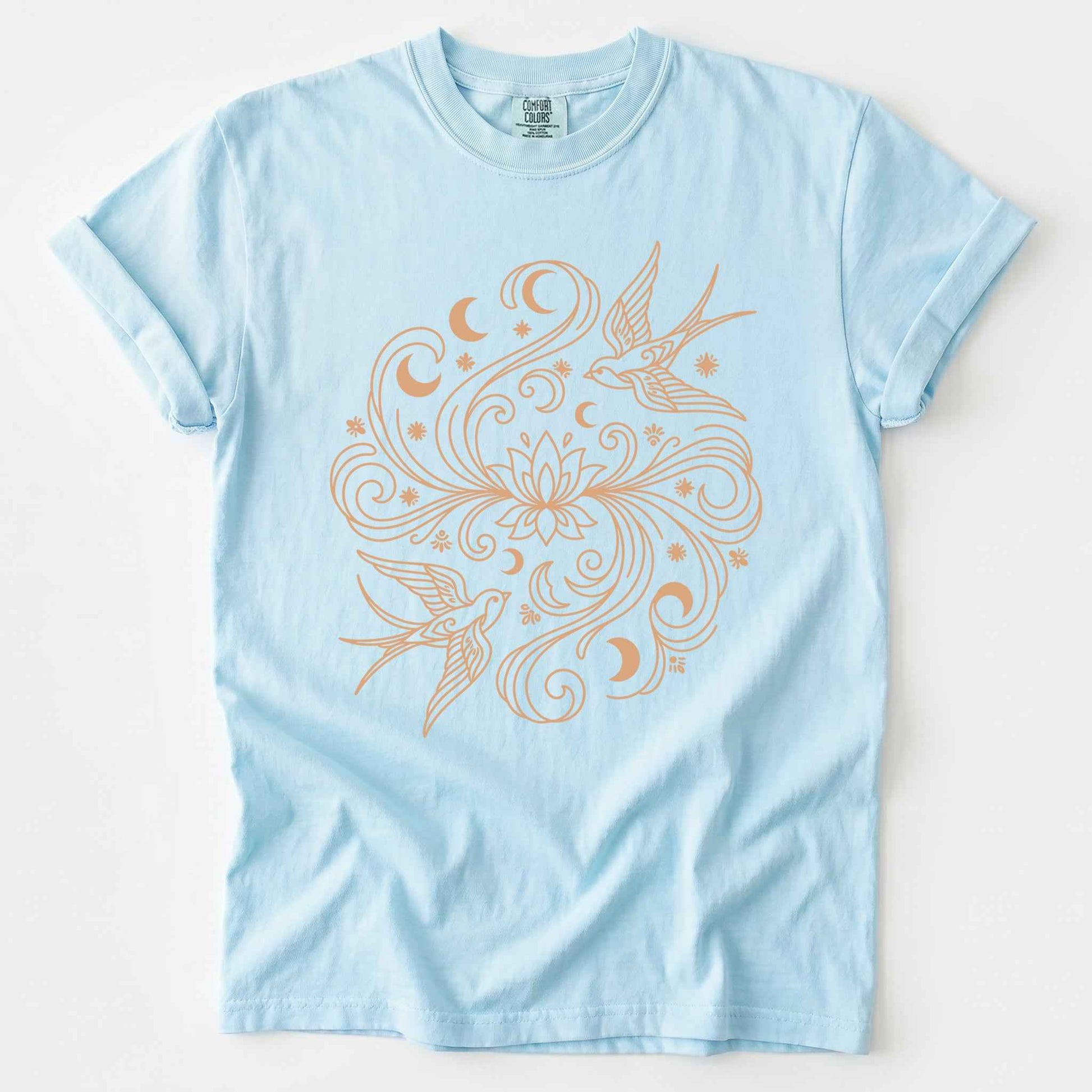 Lotus & Swallows Vintage Washed T-Shirt