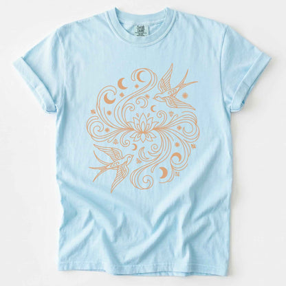 Lotus & Swallows Vintage Washed T-Shirt
