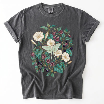 Luna Moth & Moonflower Vintage Washed T-Shirt