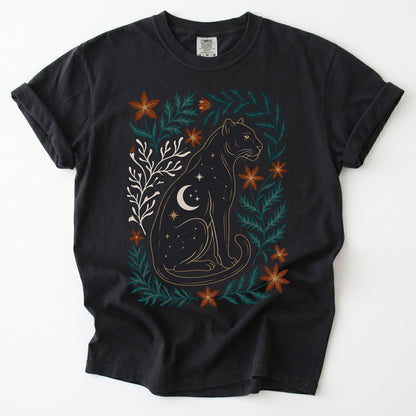 Majestic Black Panther Vintage Washed T-Shirt