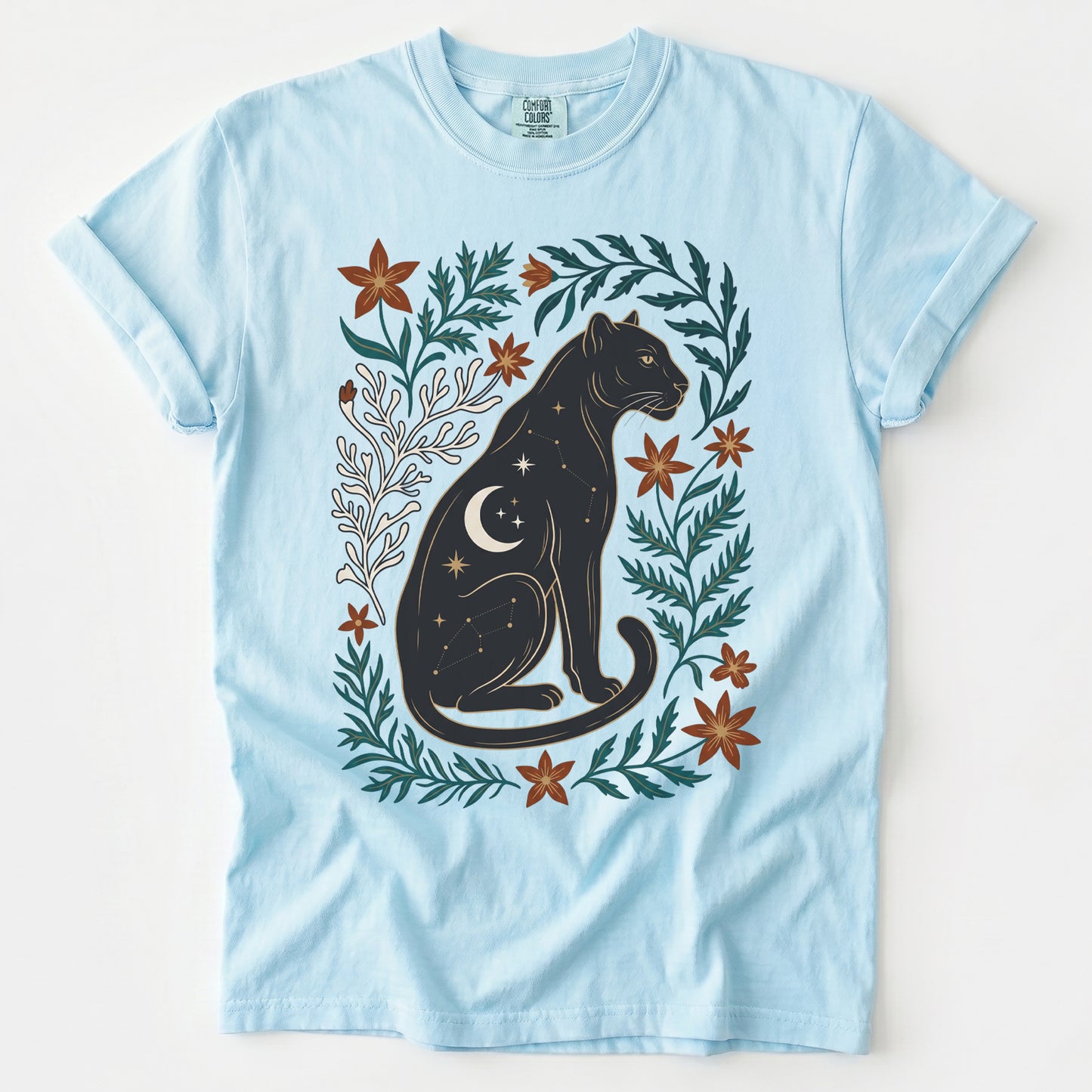 Majestic Black Panther Vintage Washed T-Shirt