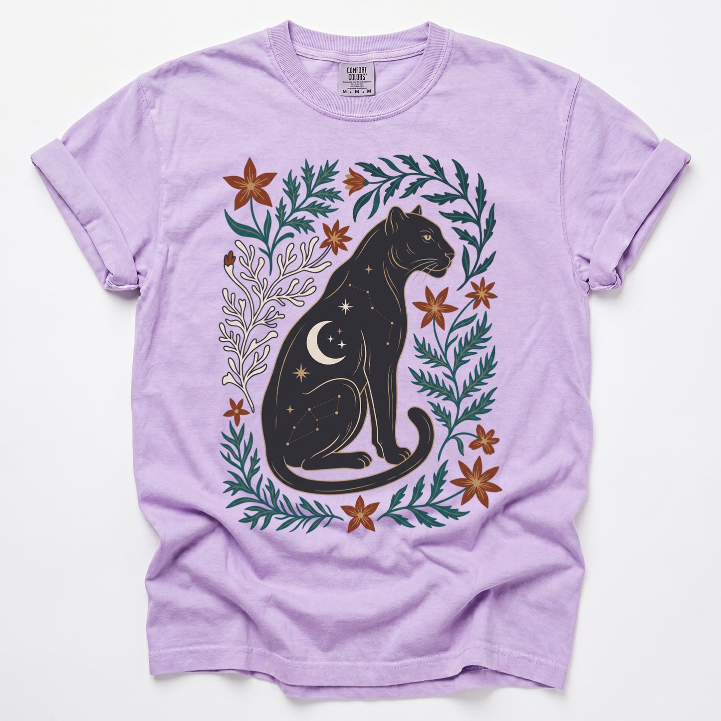 Majestic Black Panther Vintage Washed T-Shirt