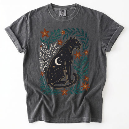 Majestic Black Panther Vintage Washed T-Shirt