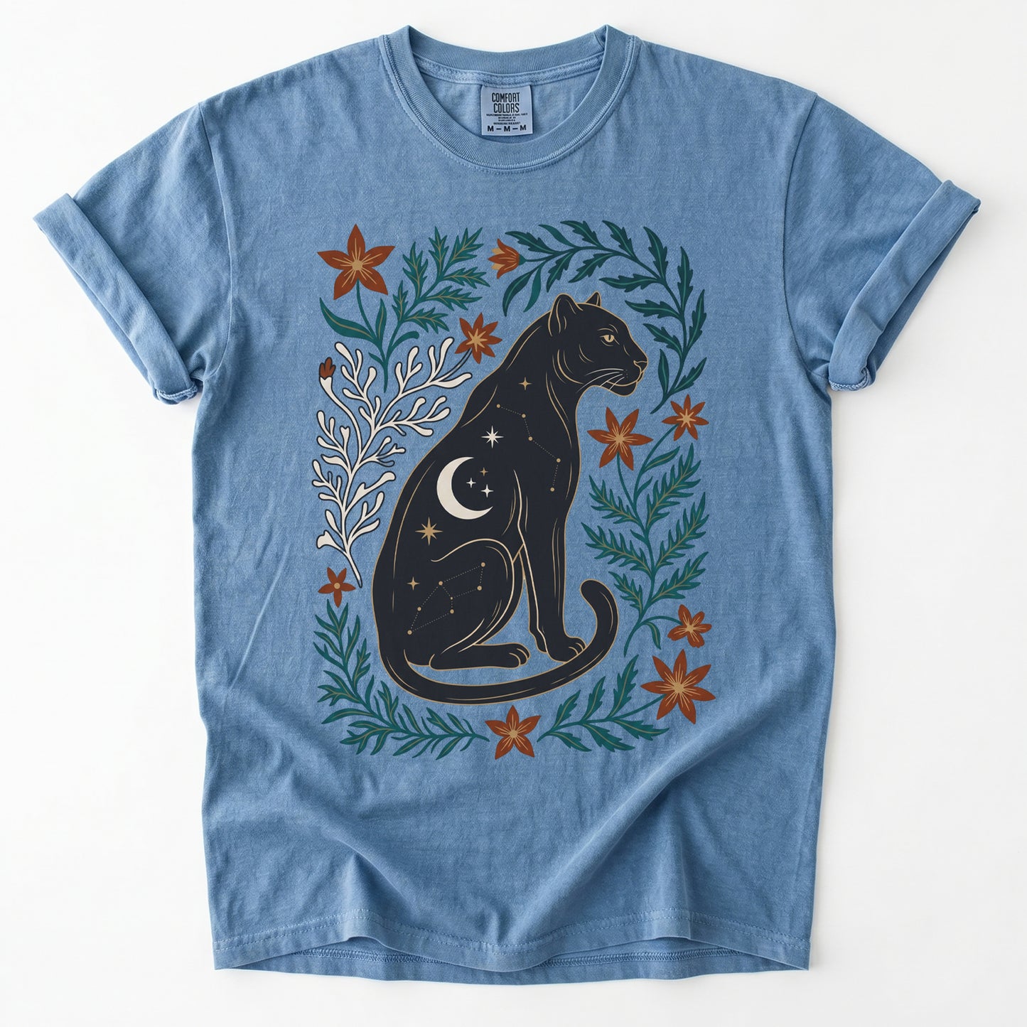 Majestic Black Panther Vintage Washed T-Shirt