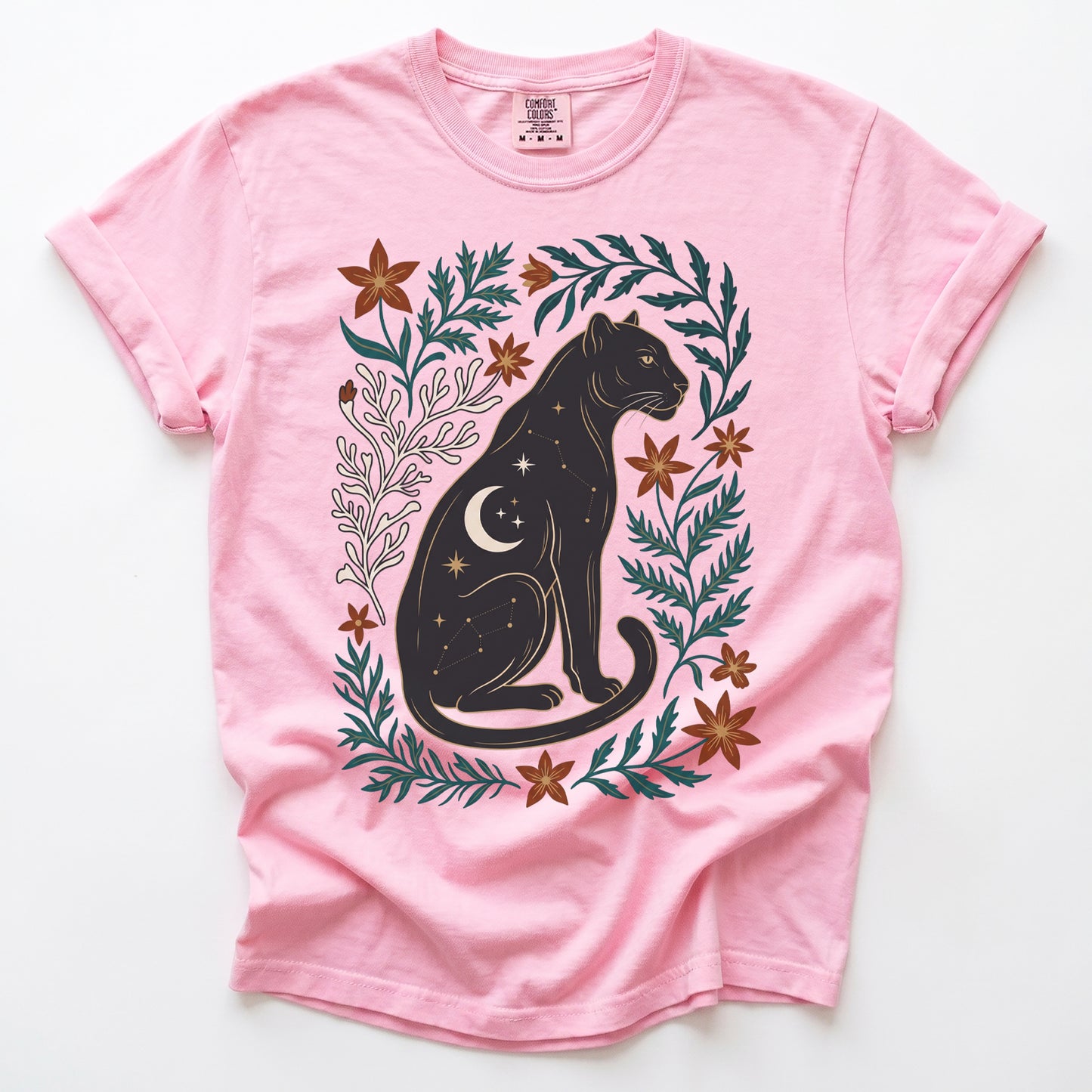 Majestic Black Panther Vintage Washed T-Shirt